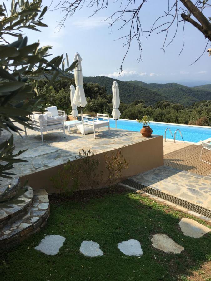 Luxury Villa + Guest House Couchers De Soleil Mer Skiathos Exteriér fotografie